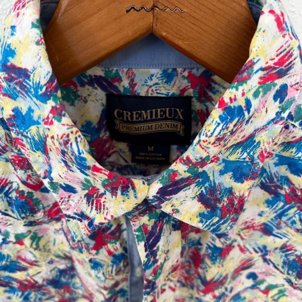 Bold, Colorful Casual Button Up - Size M
